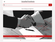 Tablet Screenshot of istanbulinstitute.com